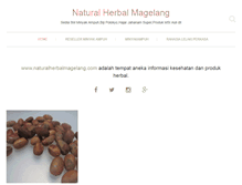 Tablet Screenshot of naturalherbalmagelang.com